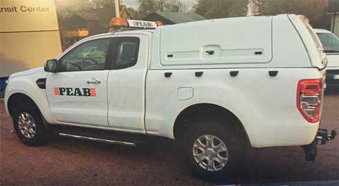 Vit Ford Ranger Super Cab 2.2 TDCi 4x4 "PEAB" stulen i Göteborg